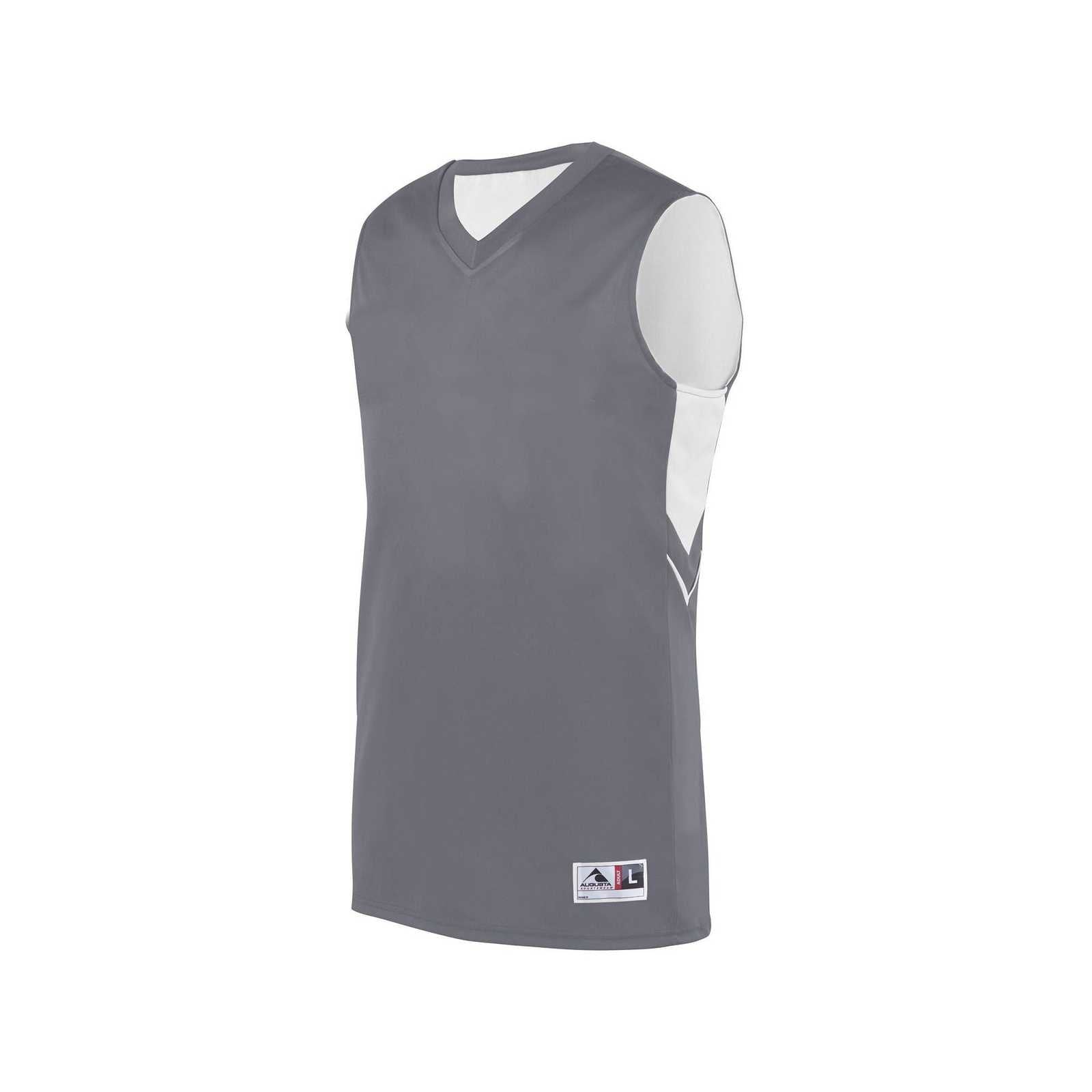 Augusta 1166 Alley-Oop Reversible Jersey - Graphite White - HIT a Double
