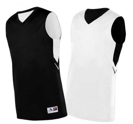 Augusta 1167 Youth Alley-Oop Reversible Jersey - Black White - HIT a Double
