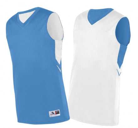 Augusta 1167 Youth Alley-Oop Reversible Jersey - Columbia Blue White - HIT a Double