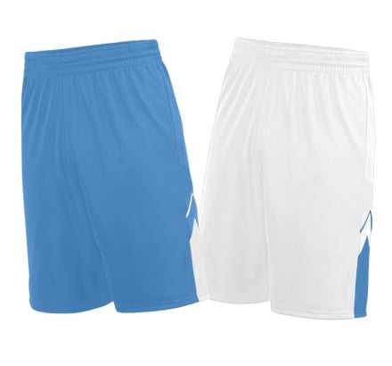Augusta 1168 Alley-Oop Reversible Short - Columbia Blue White - HIT a Double