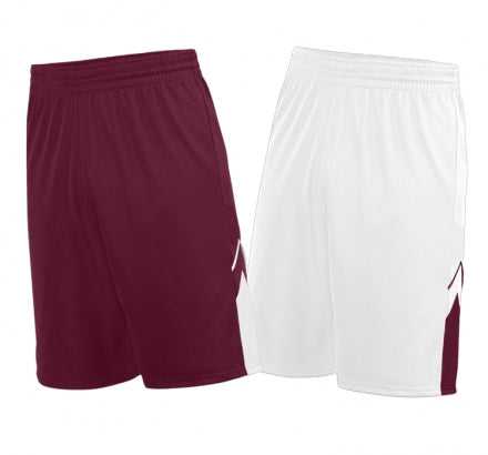 Augusta 1168 Alley-Oop Reversible Short - Maroon White - HIT a Double