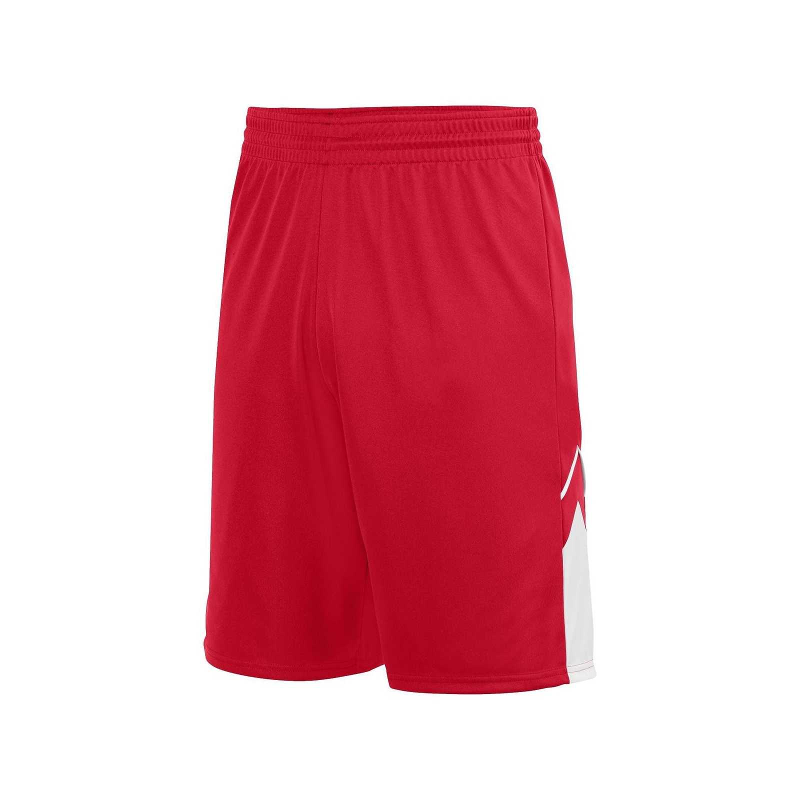 Augusta 1168 Alley-Oop Reversible Short - Red White - HIT a Double