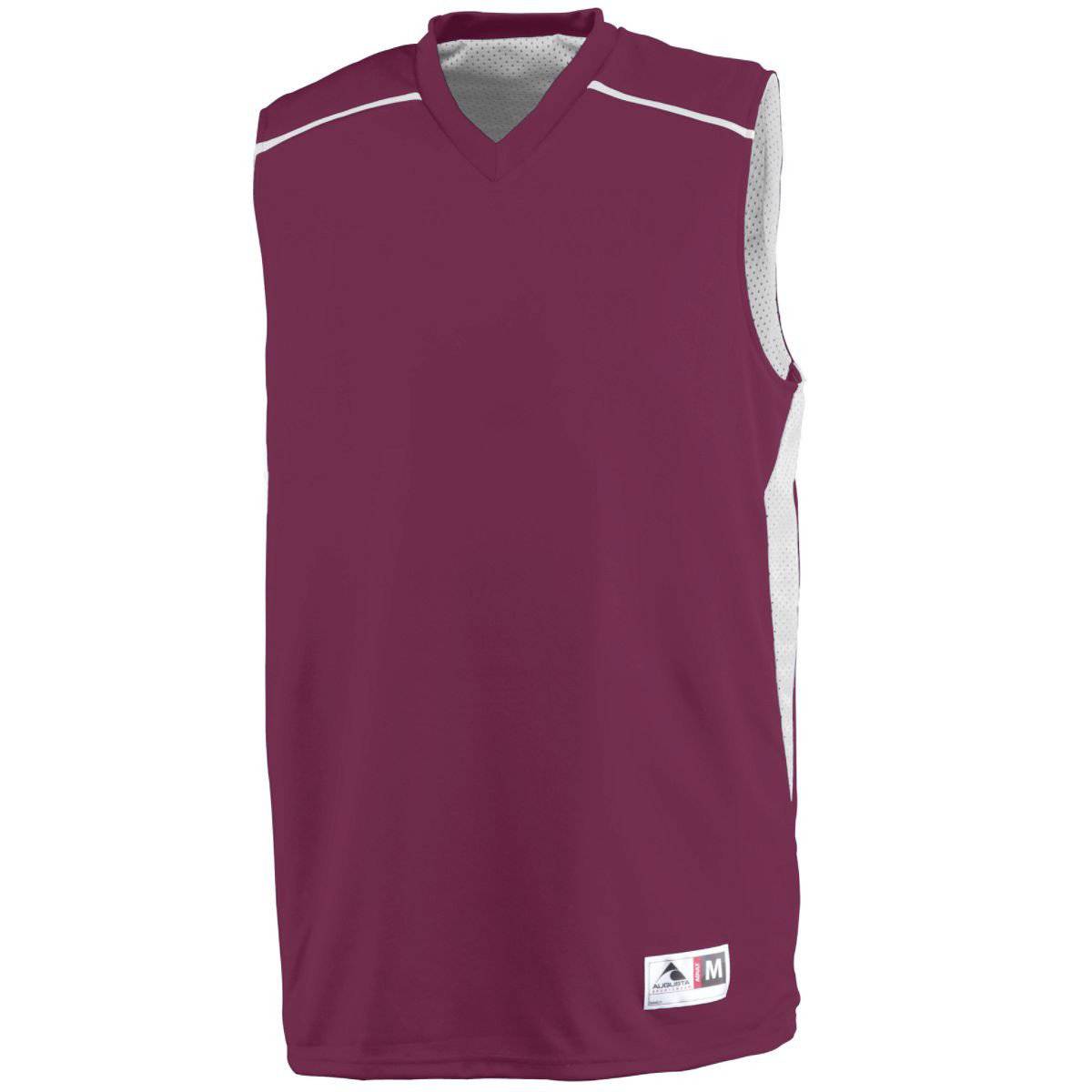 Augusta 1170 Slam Dunk Jersey - Maroon White - HIT a Double