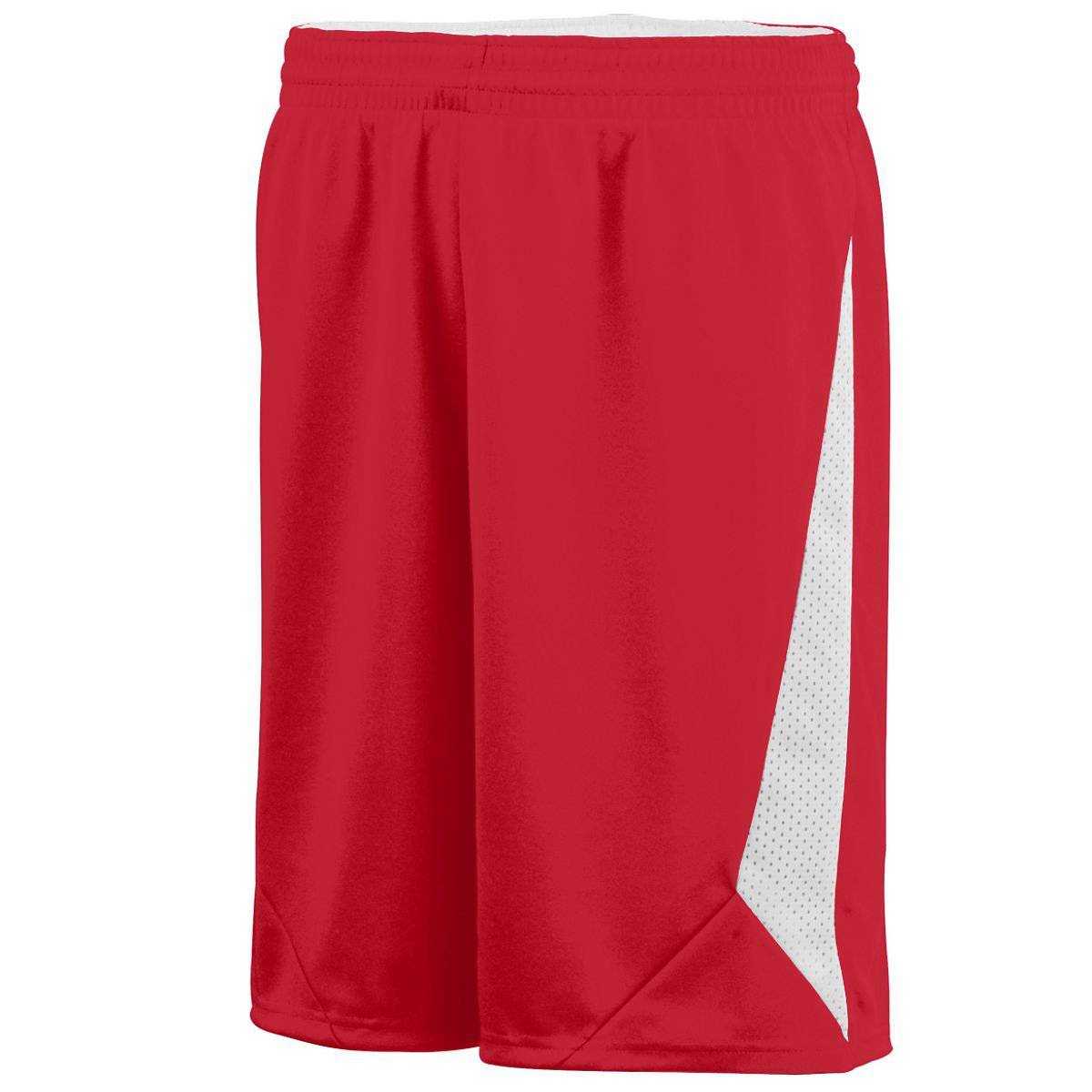 Augusta 1175 Slam Dunk Short - Red White - HIT a Double