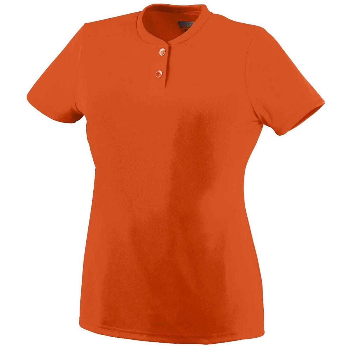 Augusta 1212 Ladies Wicking Two-Button Jersey - Orange - HIT a Double