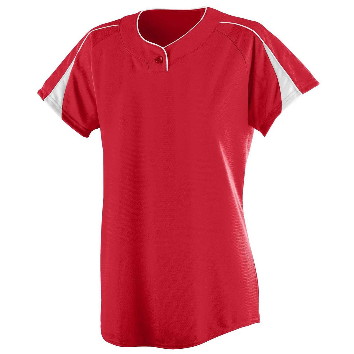 Augusta 1225 Ladies Diamond Jersey - Red White - HIT a Double