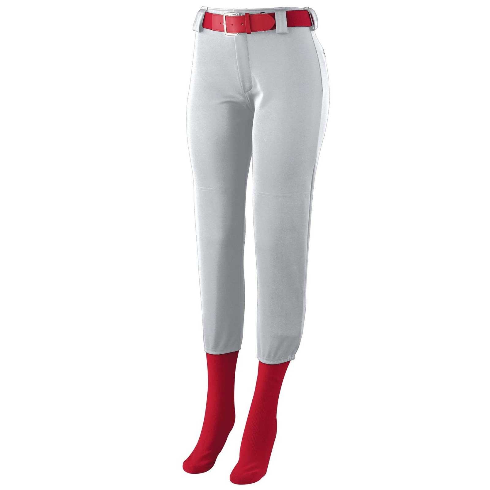 Augusta 1240 Ladies Low Rise Homerun Pant - Silver Gray - HIT a Double