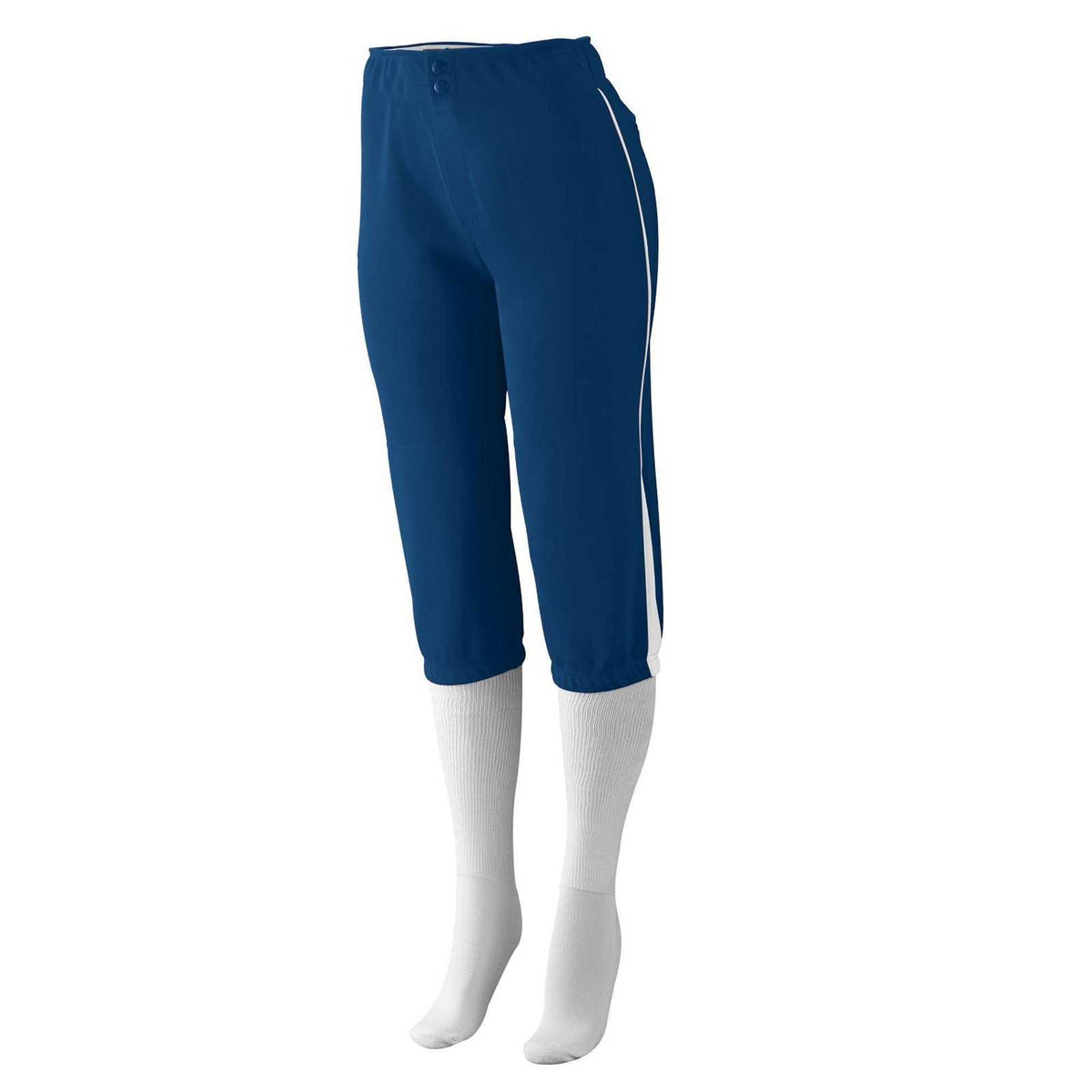 Augusta 1246 Girls Low Rise Drive Pant - Navy White - HIT a Double