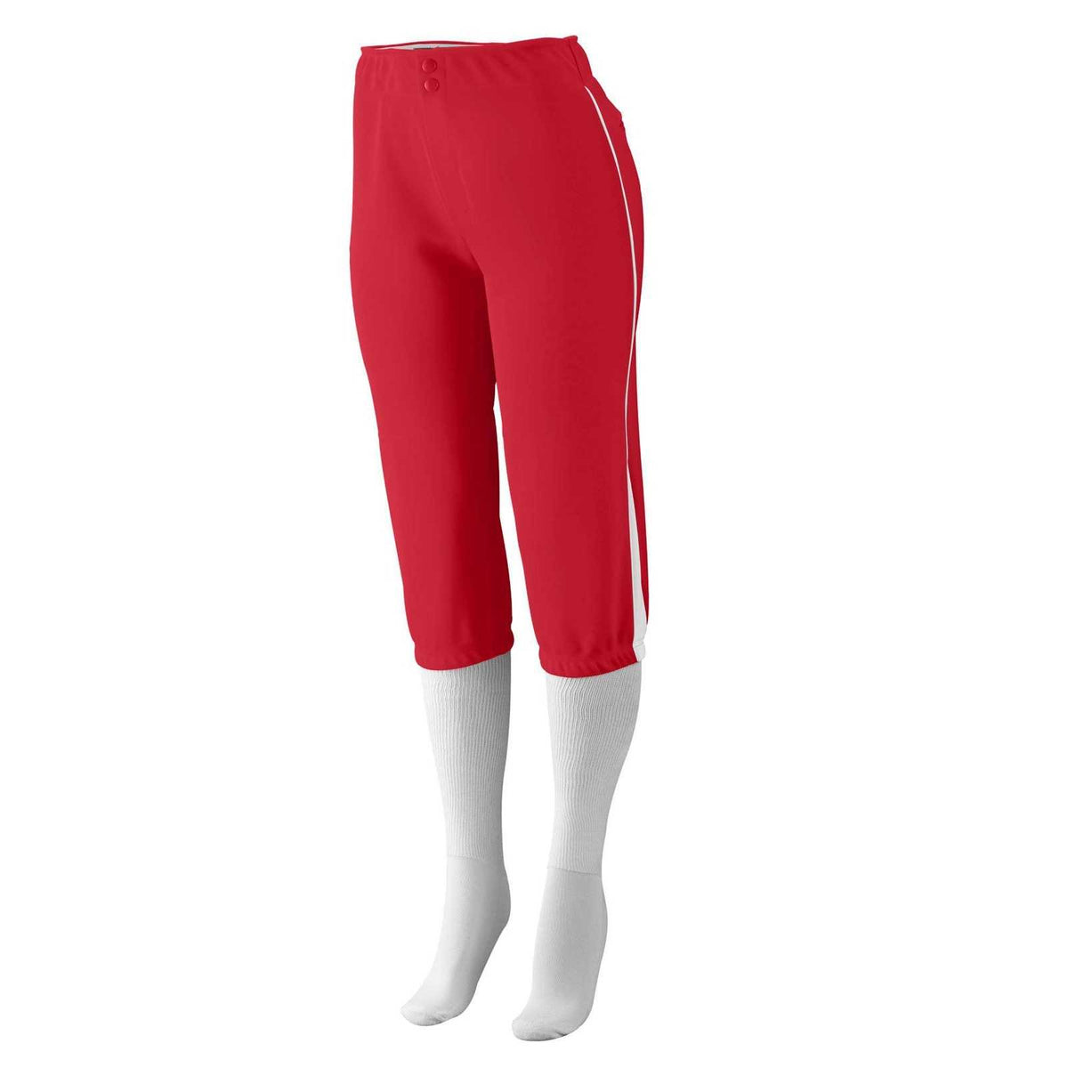 Augusta 1246 Girls Low Rise Drive Pant - Red White - HIT a Double