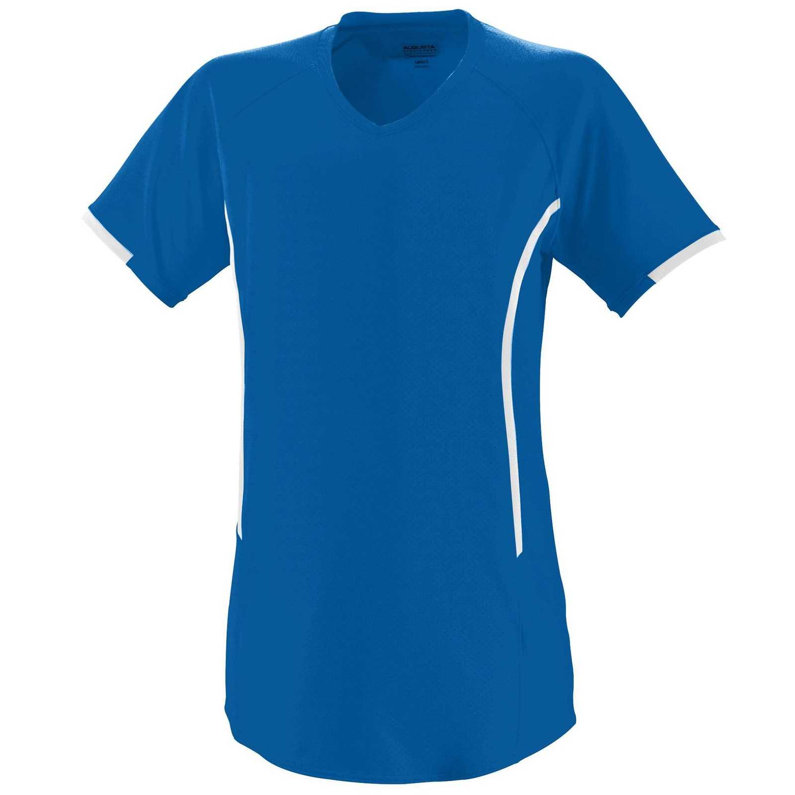 Augusta 1270 Ladies Heat Jersey - Royal White - HIT a Double