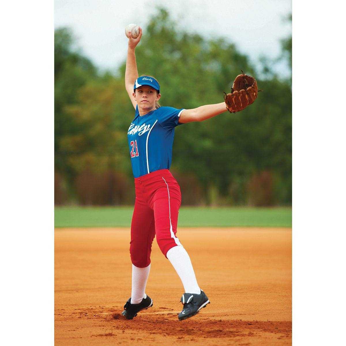 Augusta 1271 Girls Heat Jersey - Red White - HIT a Double