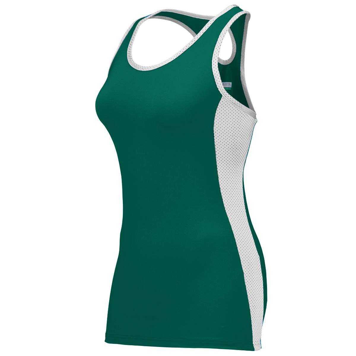 Augusta 1278 Ladies Action Jersey - Forest White - HIT a Double