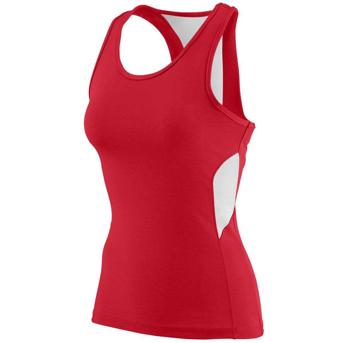 Augusta 1282 Ladies Inspiration Jersey - Red White - HIT a Double