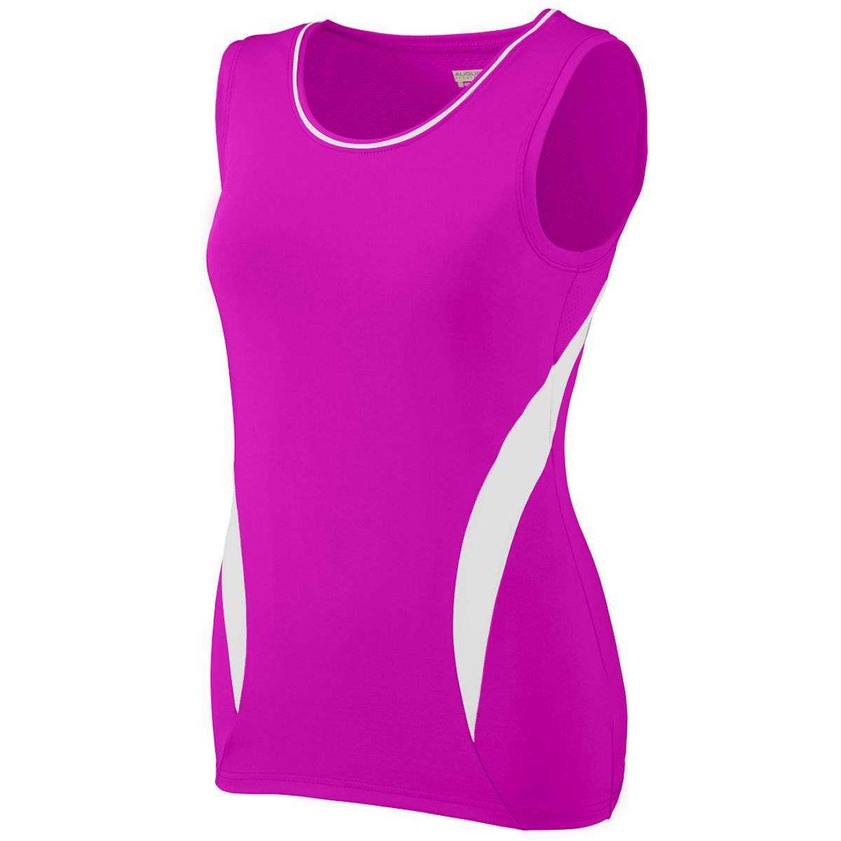 Augusta 1288 Ladies Motivator Jersey - Pink White - HIT a Double