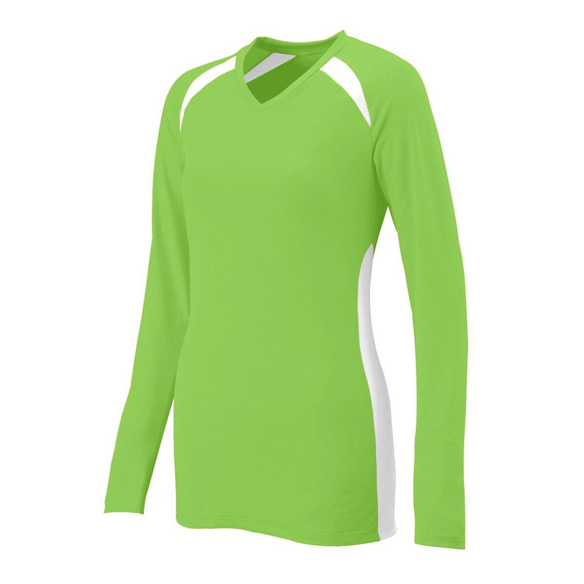 Augusta 1305 Ladies Spike Jersey - Lime White - HIT a Double
