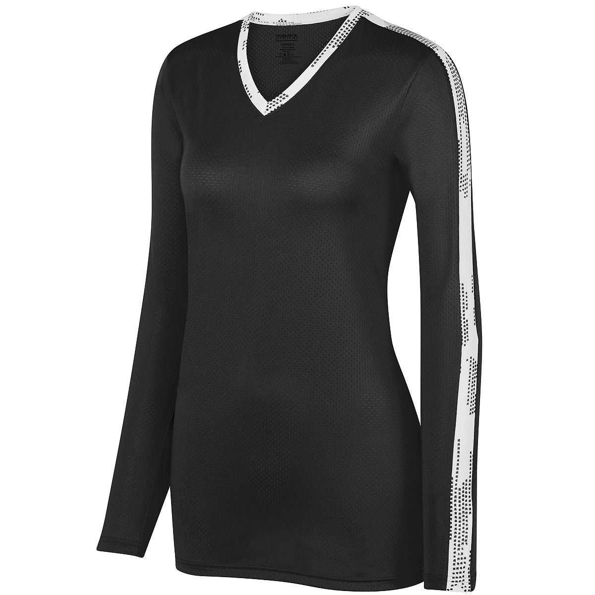 Augusta 1307 Ladies Vroom Jersey - Black White - HIT a Double