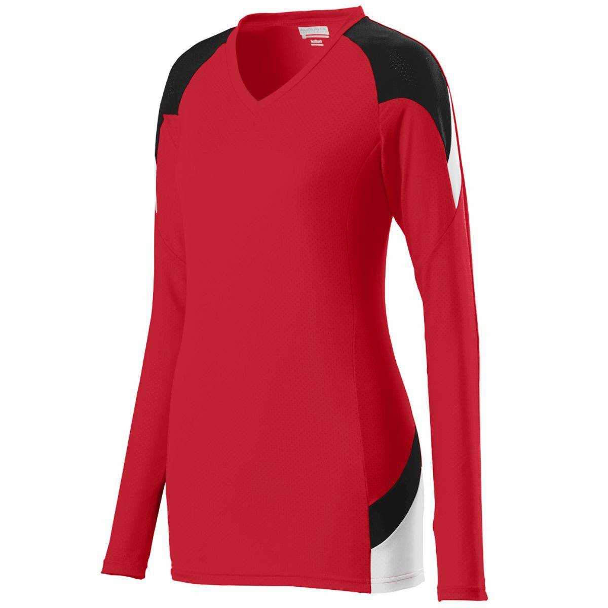 Augusta 1320 Ladies Set Jersey - Red Black White - HIT a Double