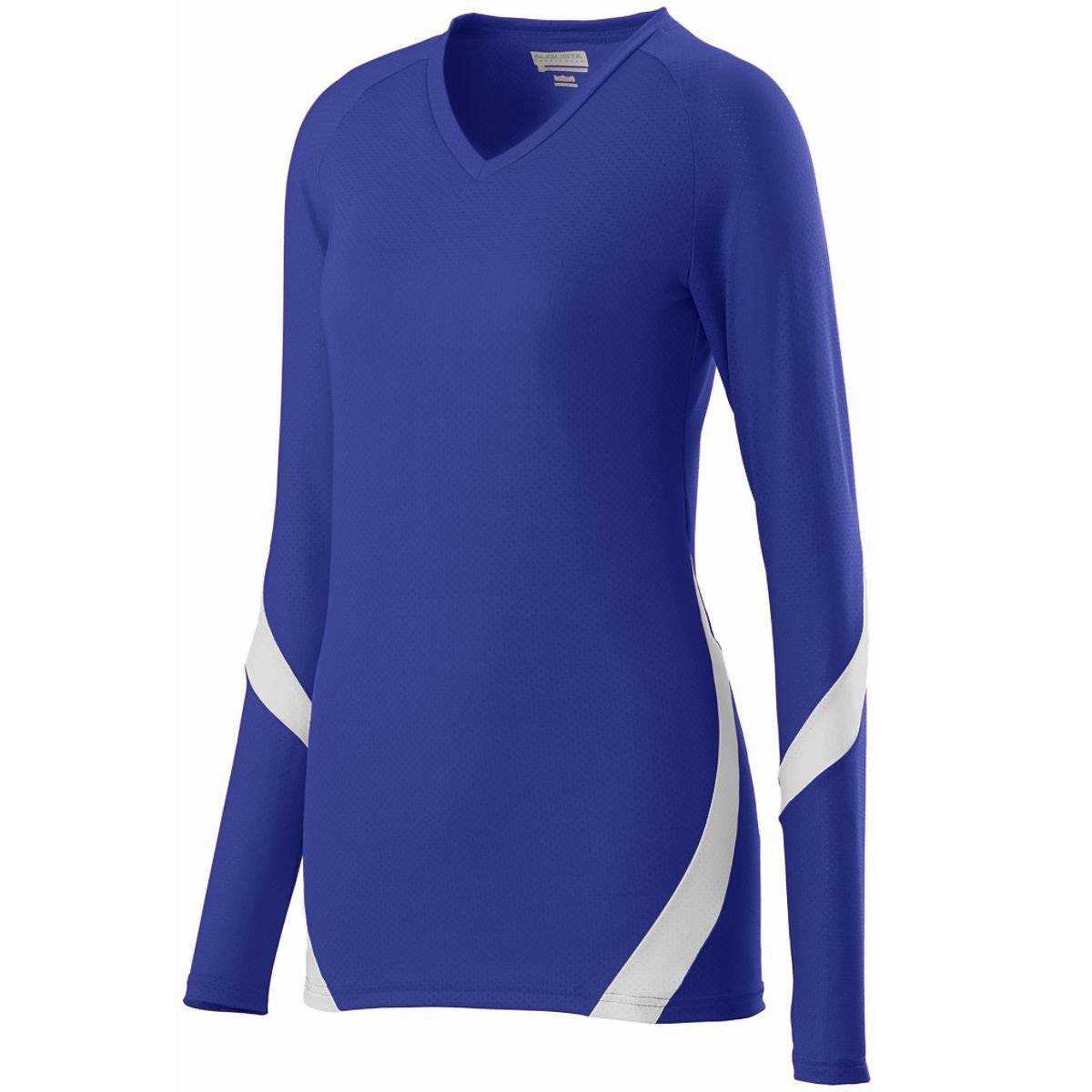 Augusta 1325 Ladies Dig Jersey - Purple White - HIT a Double