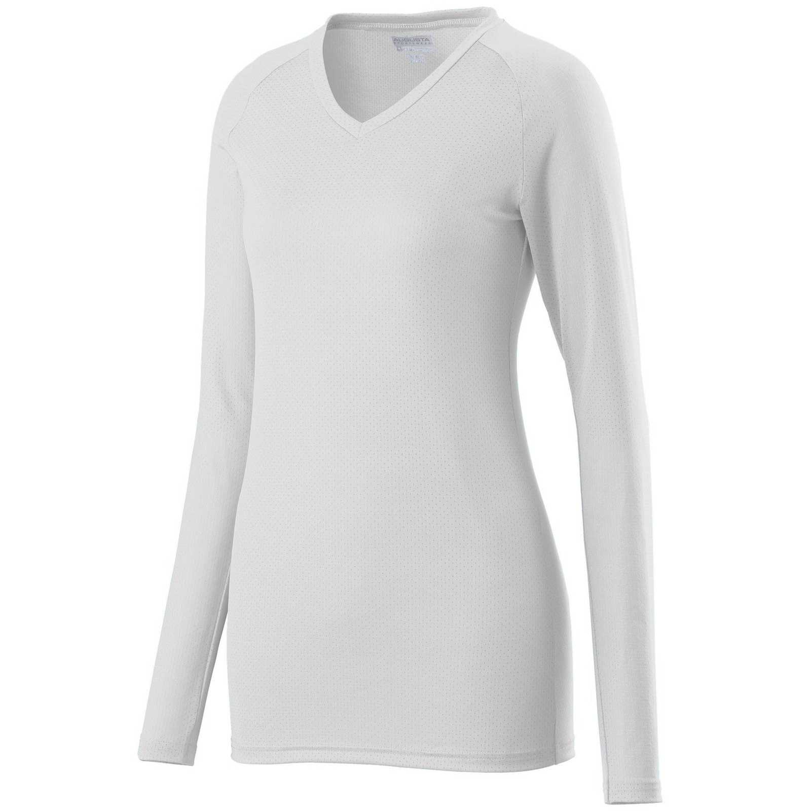 Augusta 1330 Ladies Assist Jersey - White - HIT a Double
