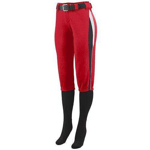 Augusta 1340 Ladies Comet Pant - Red Black White - HIT a Double
