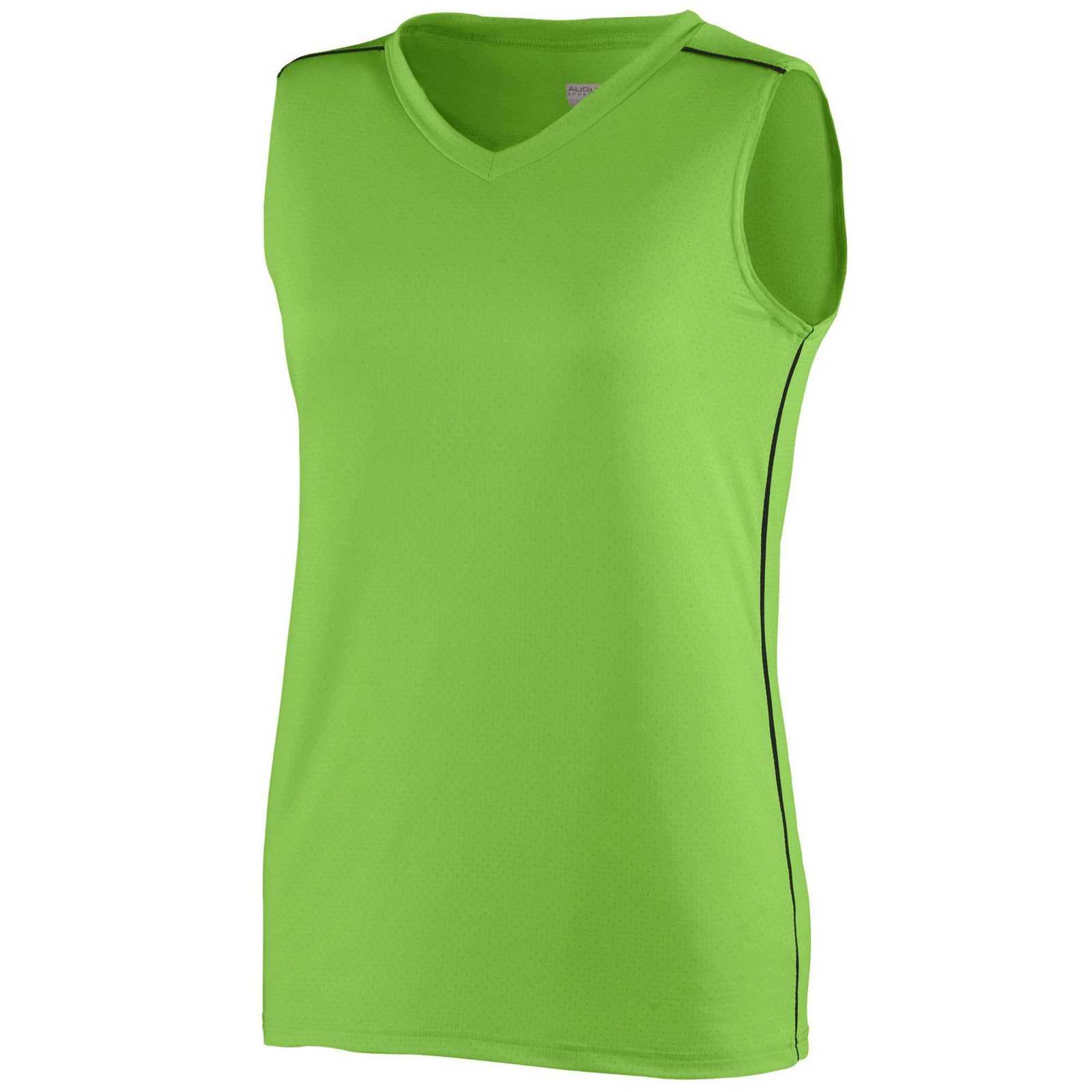 Augusta 1350 Ladies Storm Jersey - Lime Black - HIT a Double