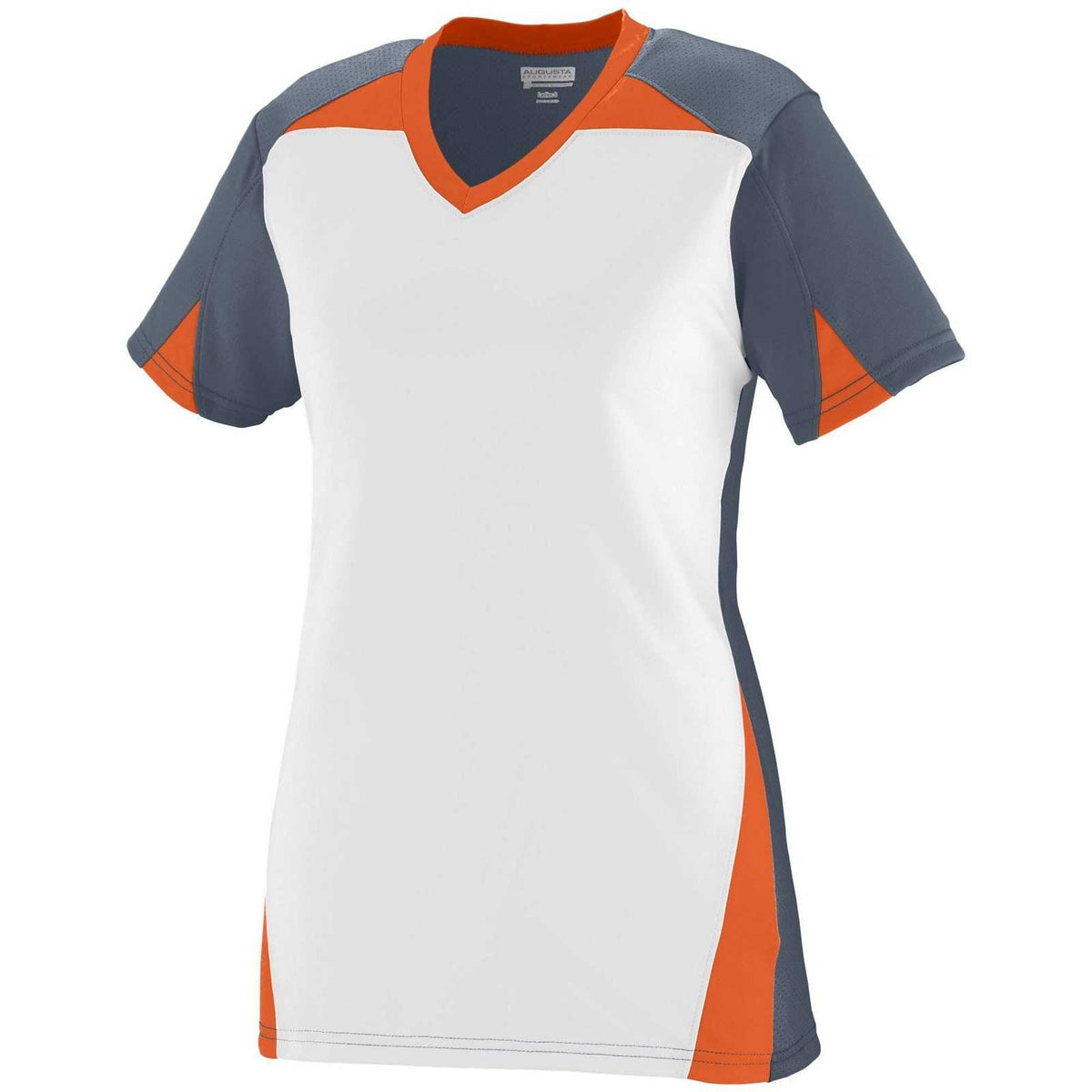 Augusta 1365 Ladies Matrix Jersey - Graphite White Orange - HIT a Double