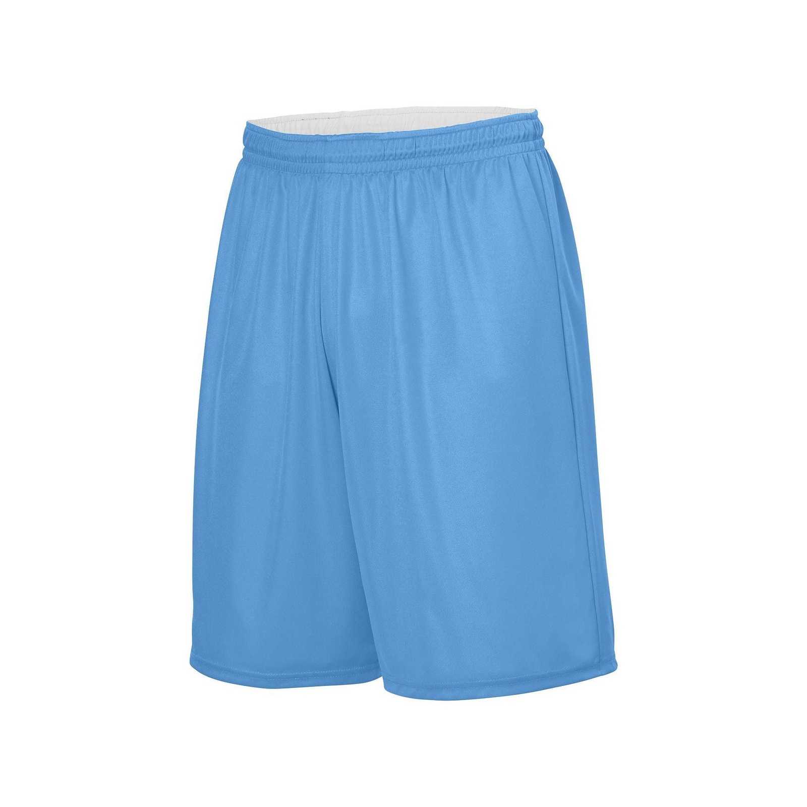Augusta 1406 Reversible Wicking Short - Columbia Blue White - HIT a Double