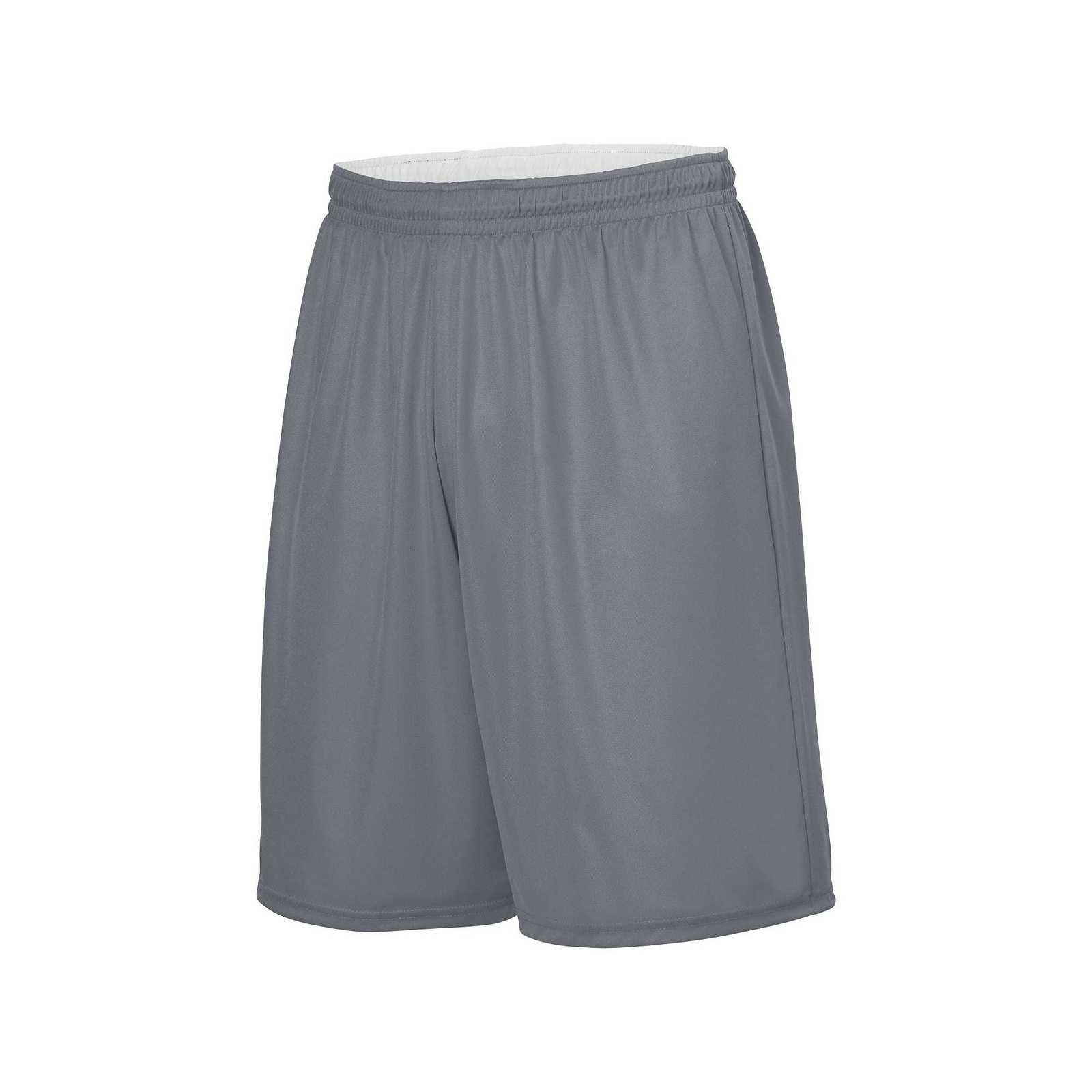 Augusta 1406 Reversible Wicking Short - Graphite White - HIT a Double