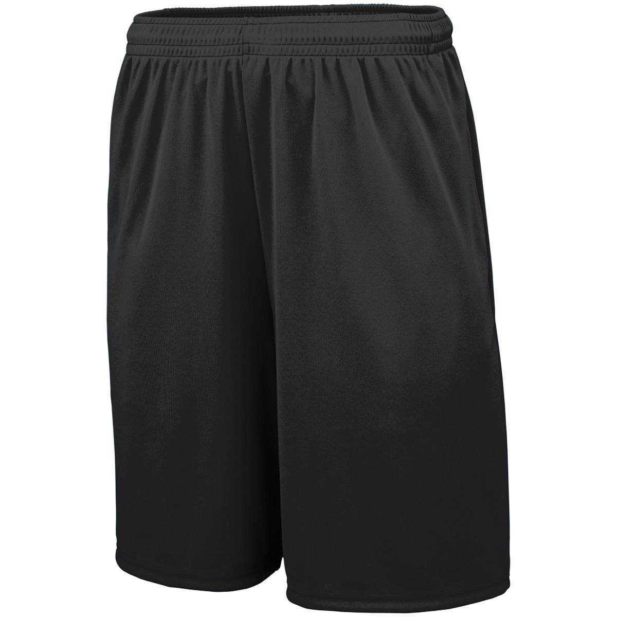 Augusta 1428 Training Short with Pockets - Black - HIT a Double