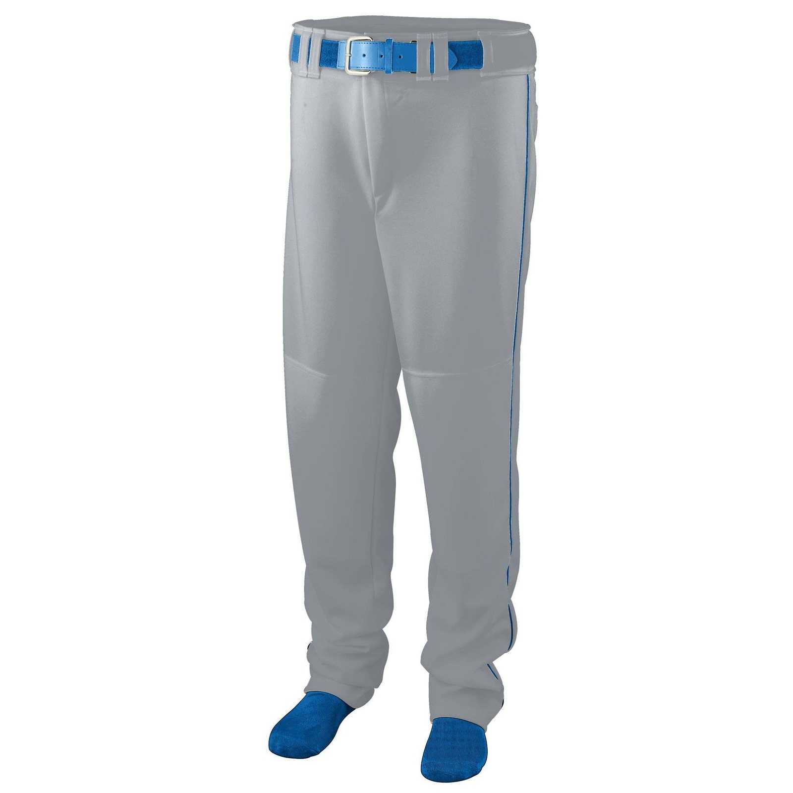 Augusta 1446 Series Baseball Softball Pant with Piping Youth - Gy Ry - HIT a Double