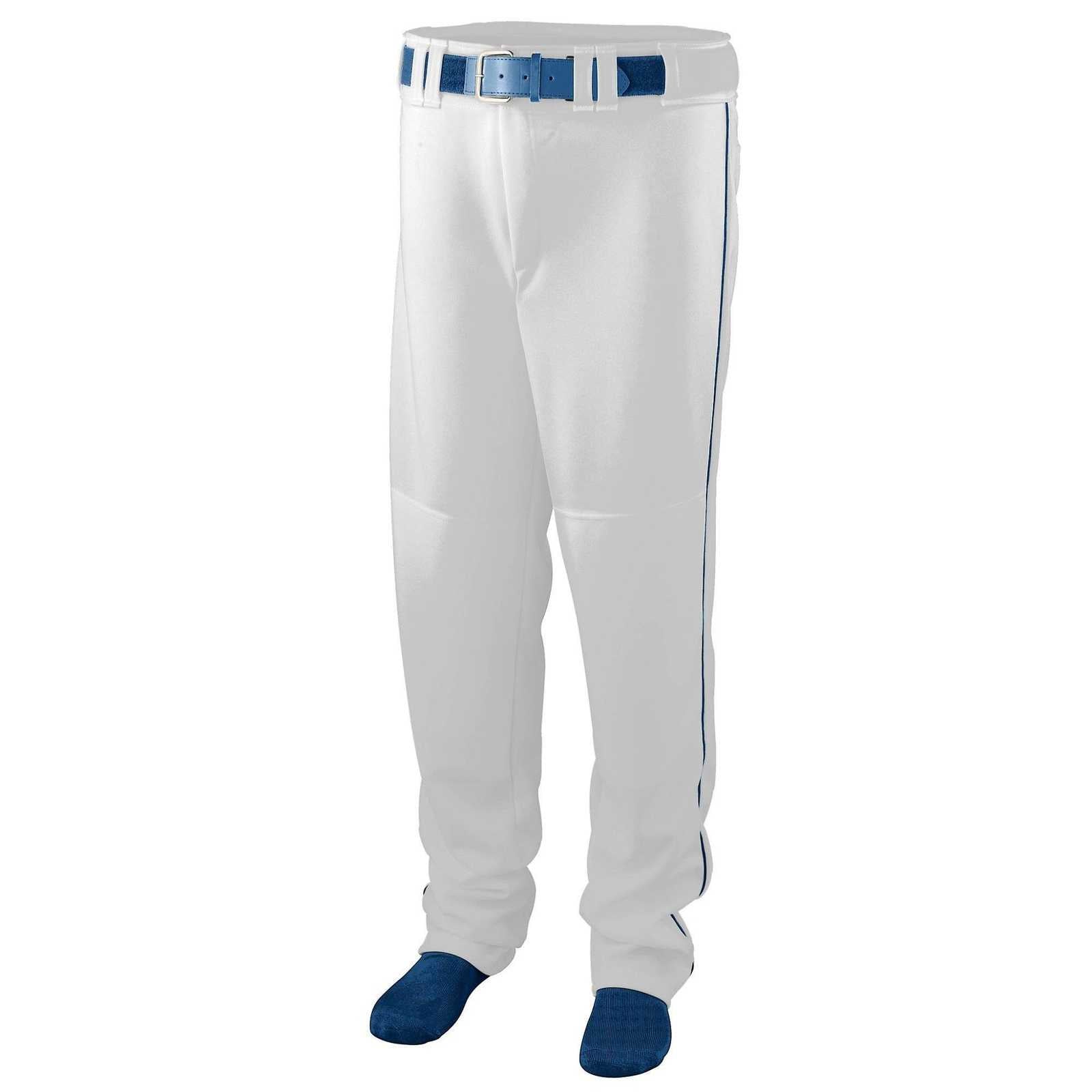 Augusta 1446 Series Baseball Softball Pant with Piping Youth - Wh Ny - HIT a Double