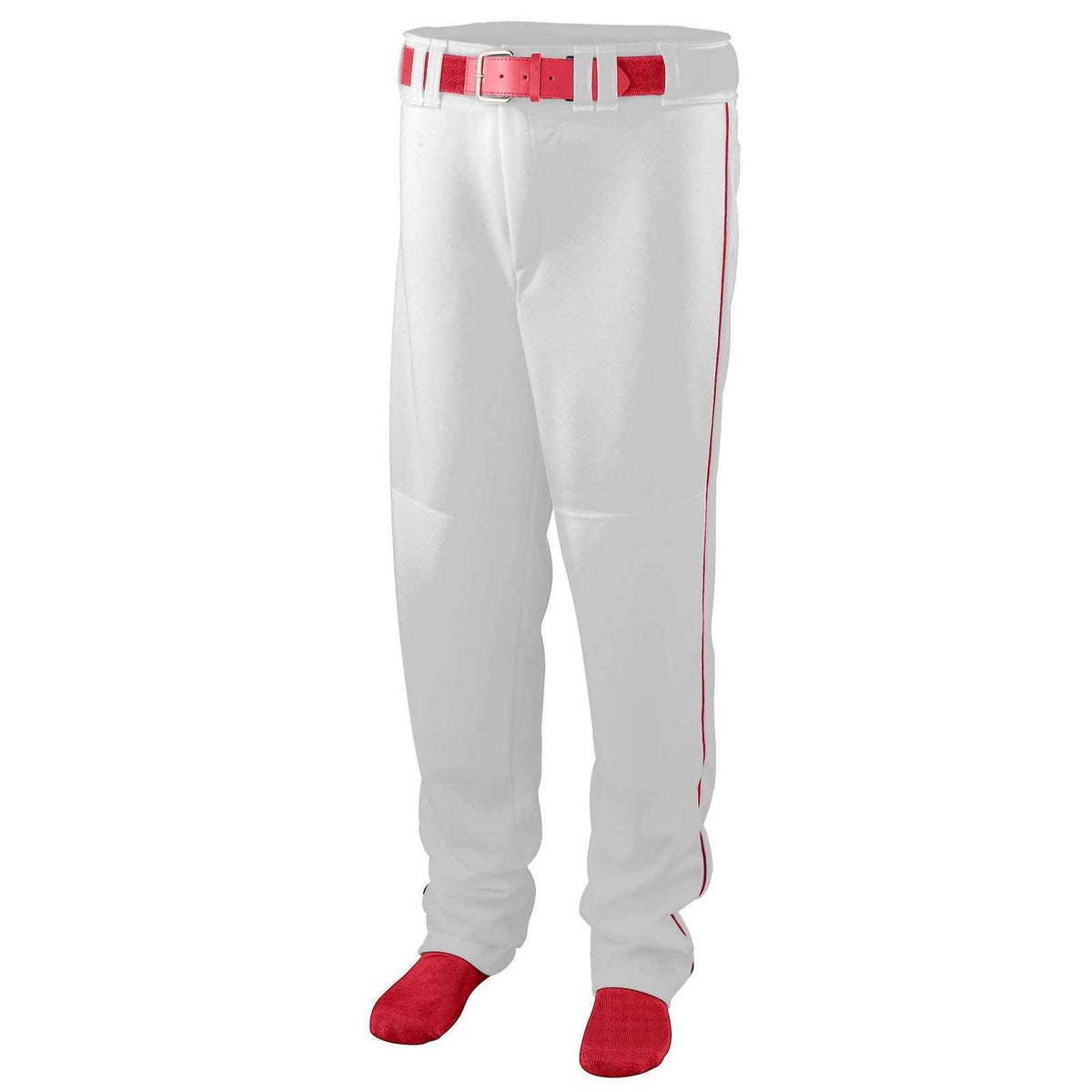 Augusta 1446 Series Baseball Softball Pant with Piping Youth - Wh Rd - HIT a Double