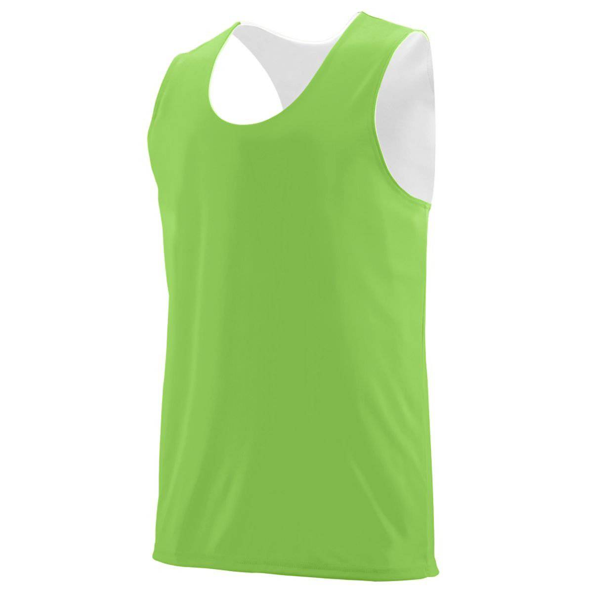 Augusta 148 Reversible Wicking Tank - Lime White - HIT a Double