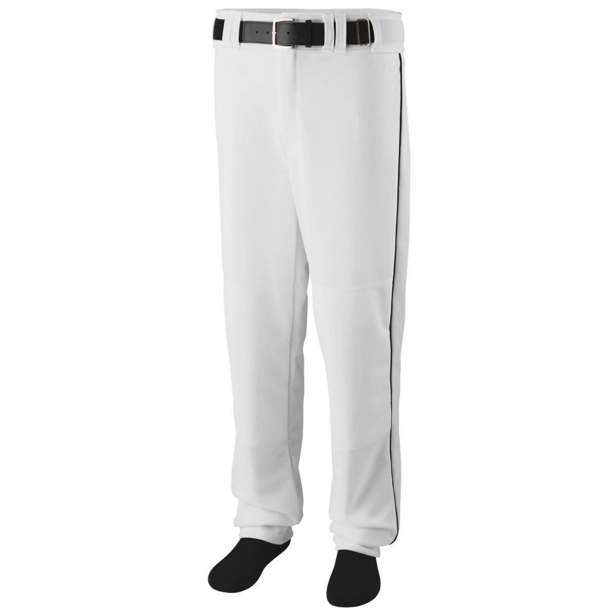 Augusta 1495 Sweep Baseball Softball Pant - White Black - HIT a Double