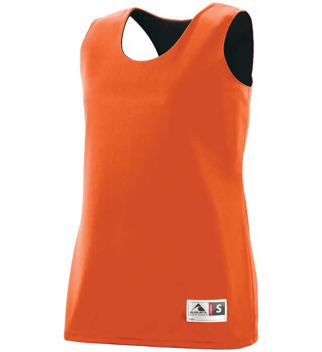 Augusta 149 Reversible Wicking Tank - Youth - Orange Black - HIT a Double