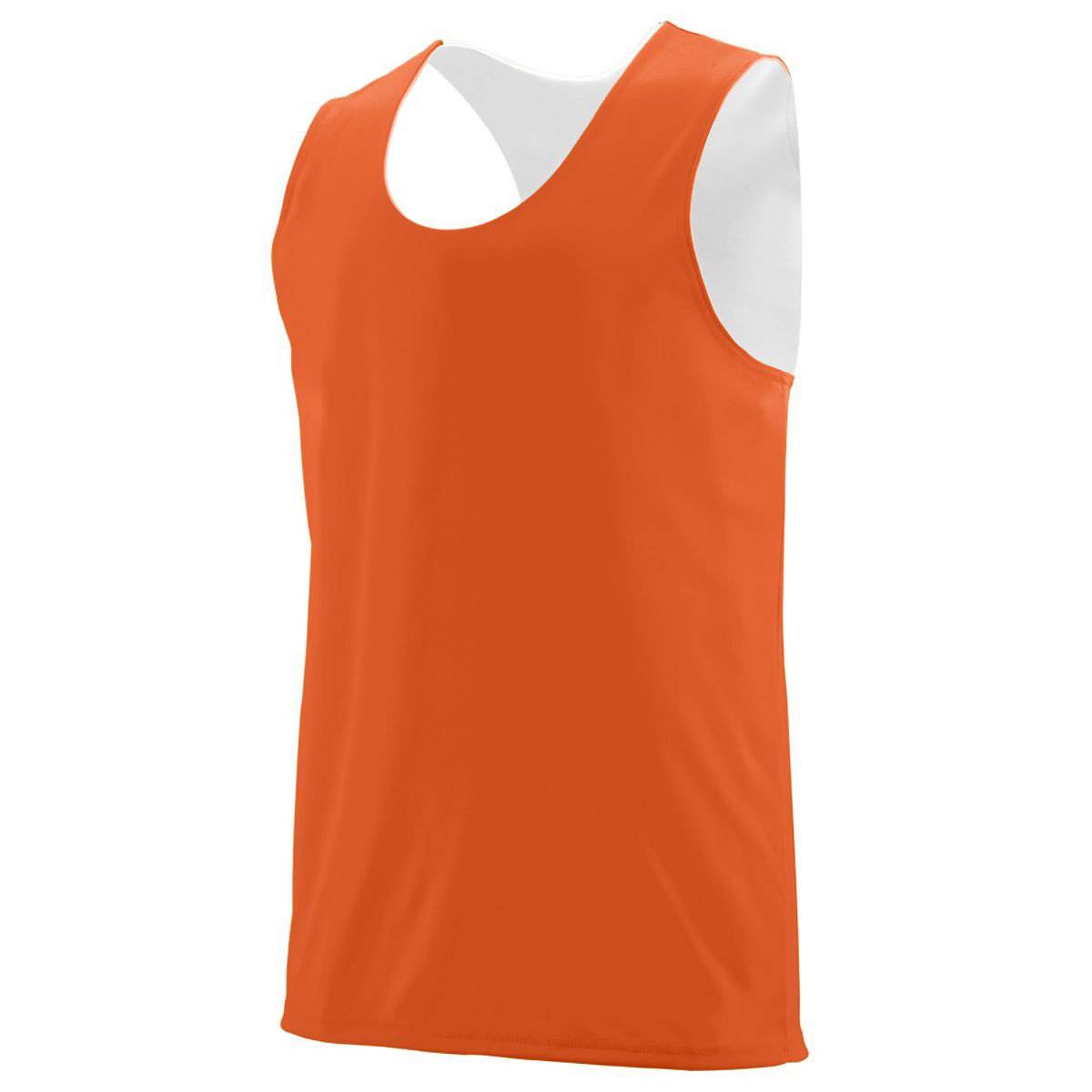Augusta 149 Reversible Wicking Tank - Youth - Orange White - HIT a Double