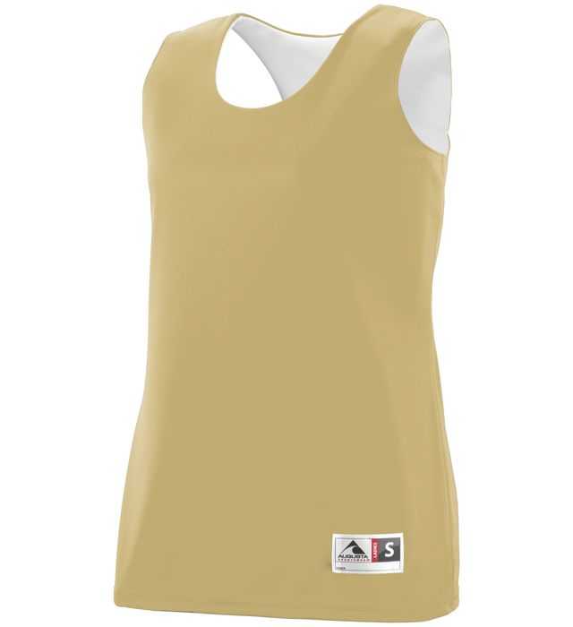 Augusta 149 Reversible Wicking Tank - Youth - Vegas Gold White - HIT a Double