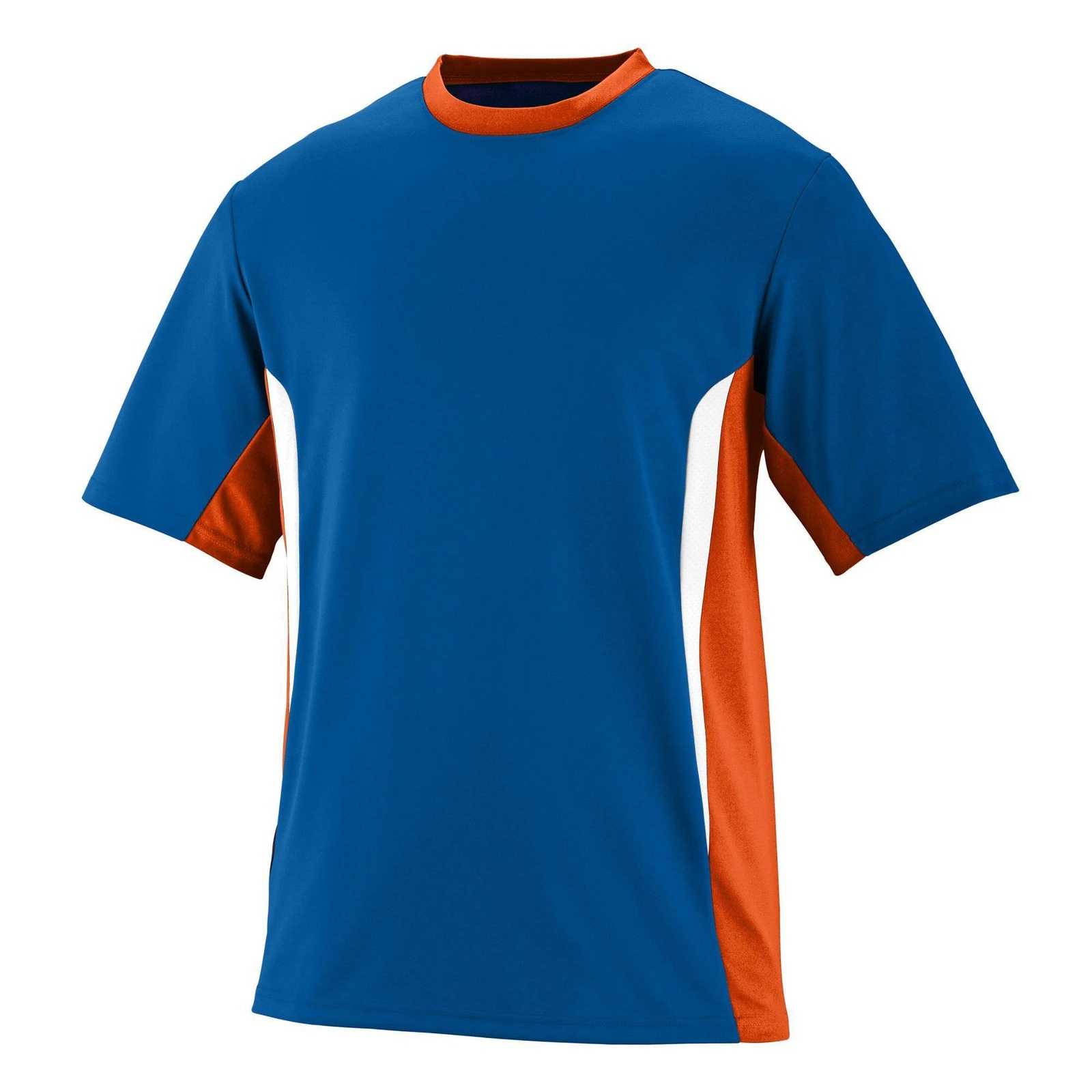 Augusta 1511 Surge Jersey - Youth - Royal Orange White - HIT a Double
