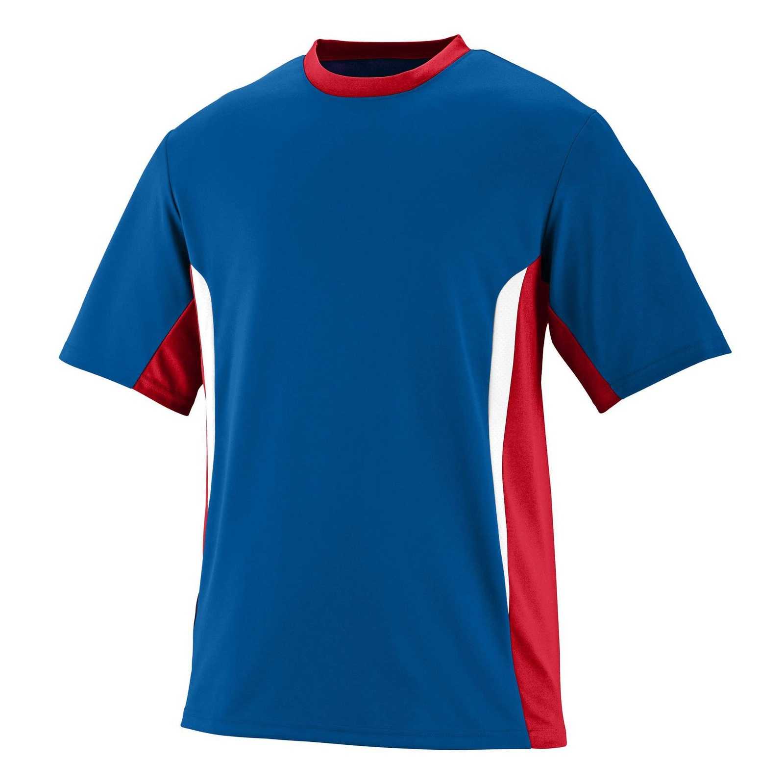 Augusta 1511 Surge Jersey - Youth - Royal Red White - HIT a Double
