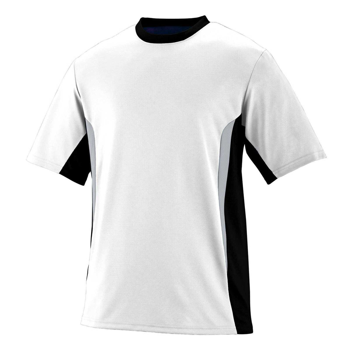 Augusta 1511 Surge Jersey - Youth - White Black Silver Gray - HIT a Double