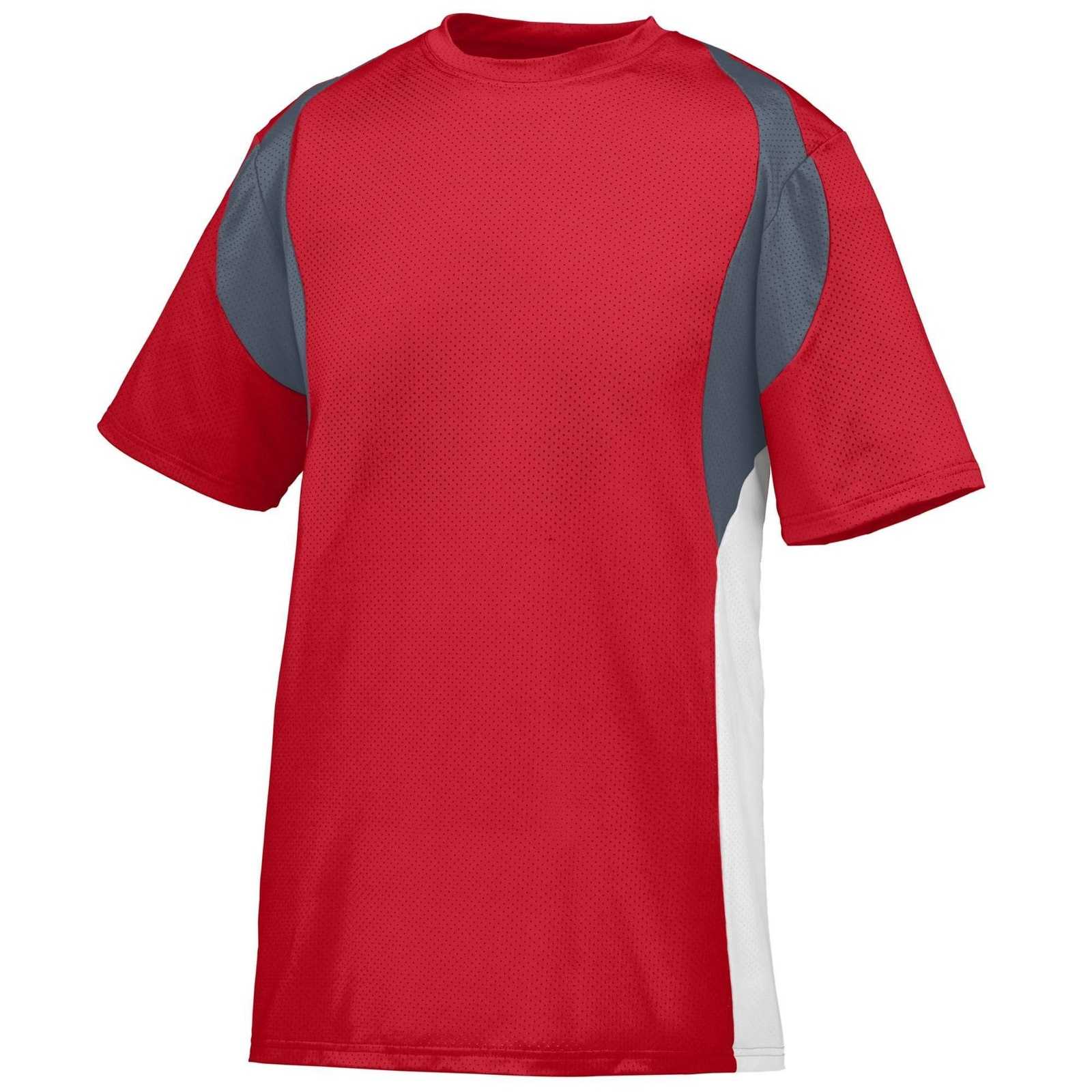 Augusta 1515 Quasar Jersey - Red Graphite White - HIT a Double