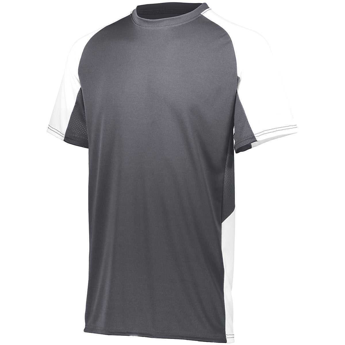 Augusta 1517 Cutter Jersey - Graphite White - HIT a Double