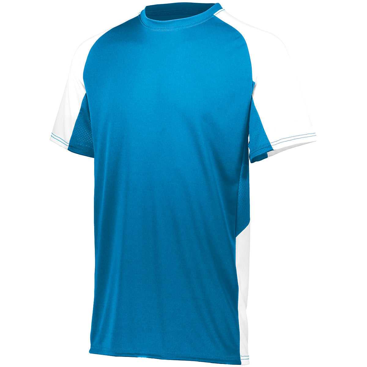 Augusta 1517 Cutter Jersey - Power Blue White - HIT a Double