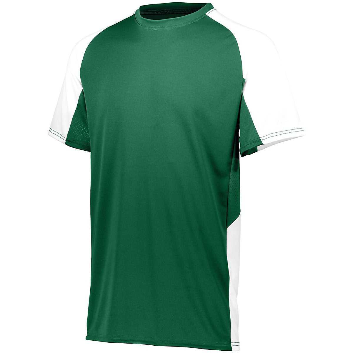 Augusta 1518 Youth Cutter Jersey - Dark Green White - HIT a Double