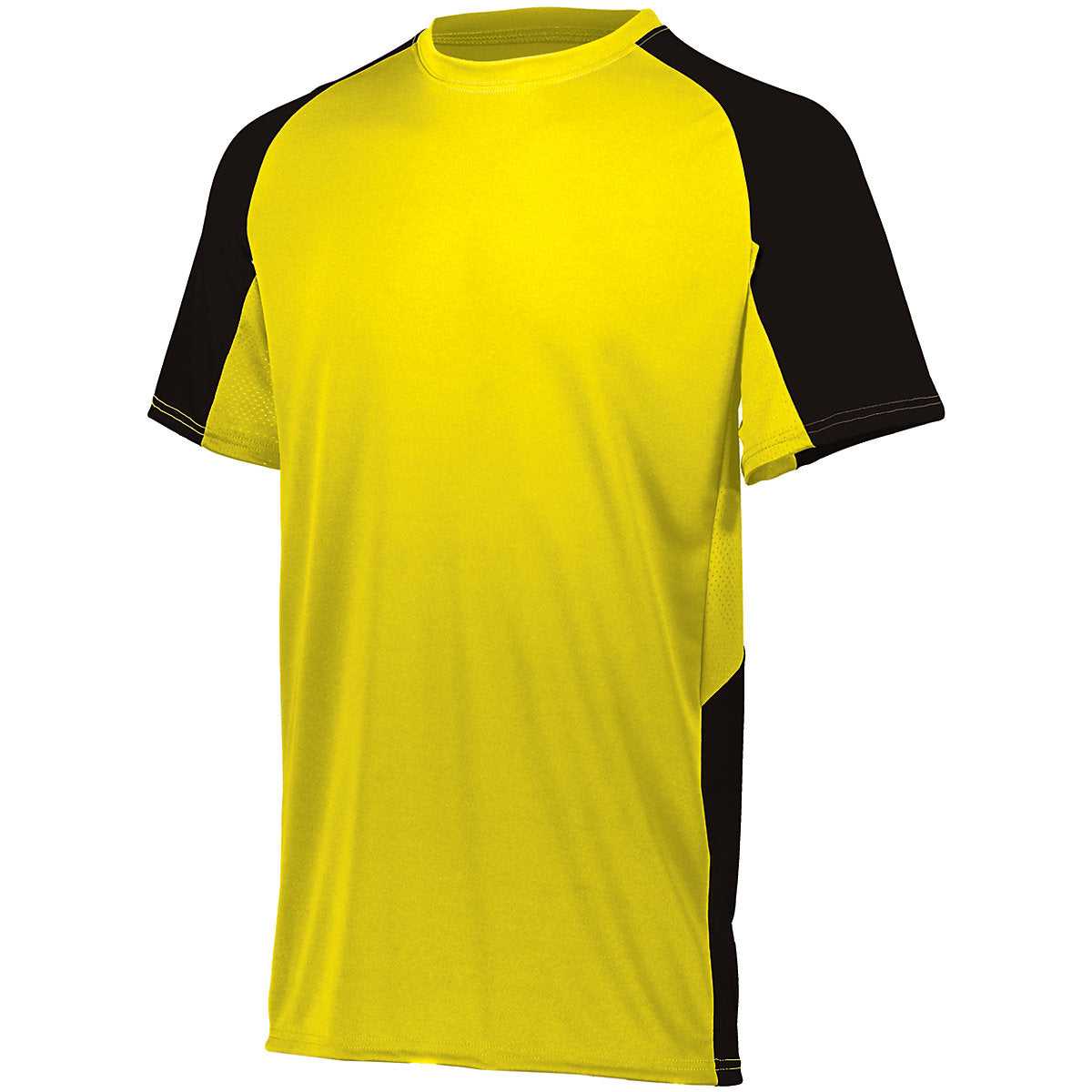 Augusta 1518 Youth Cutter Jersey - Power Yellow Black - HIT a Double