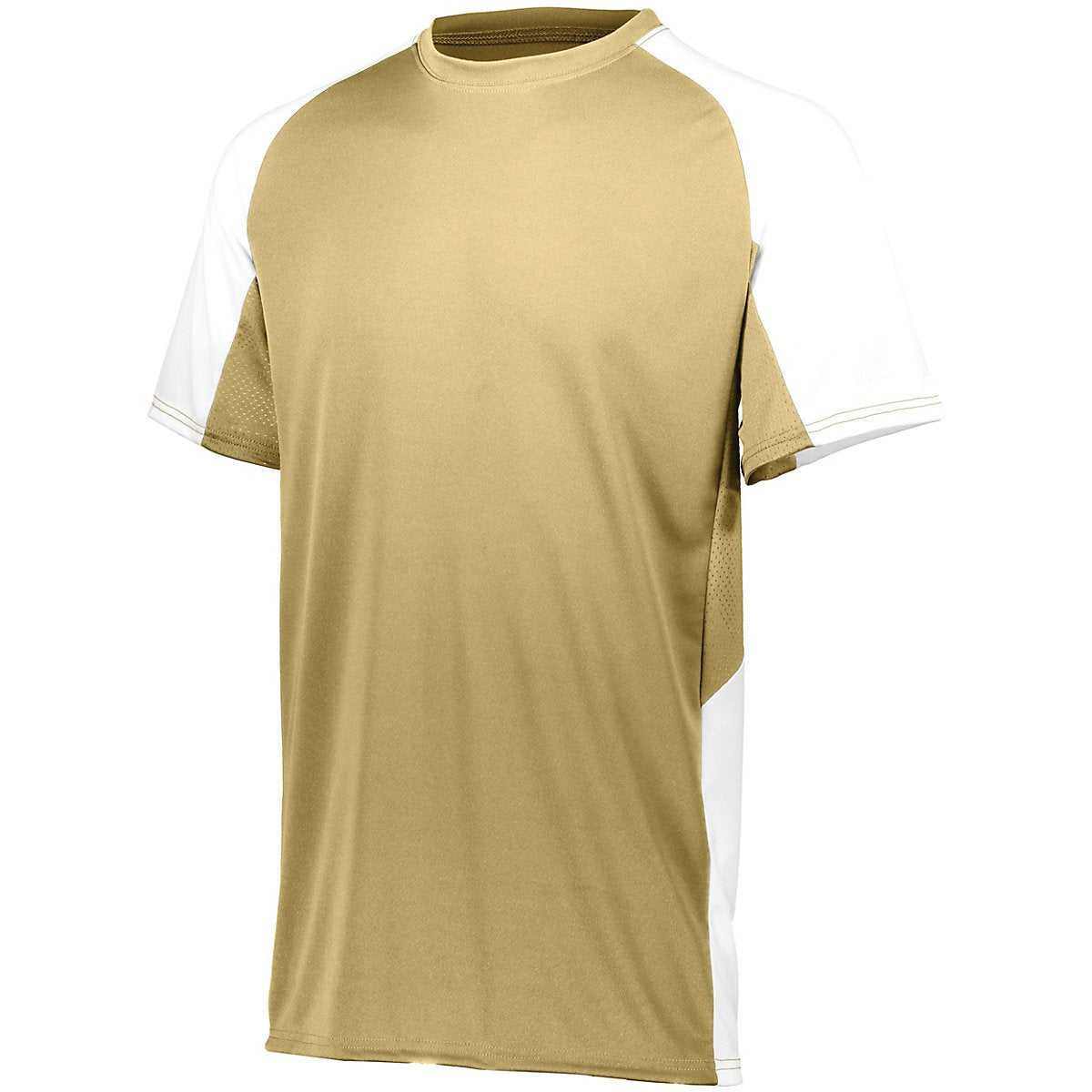 Augusta 1518 Youth Cutter Jersey - Vegas Gold White - HIT a Double