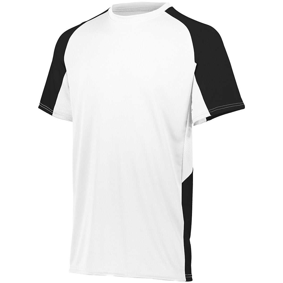 Augusta 1518 Youth Cutter Jersey - White Black - HIT a Double