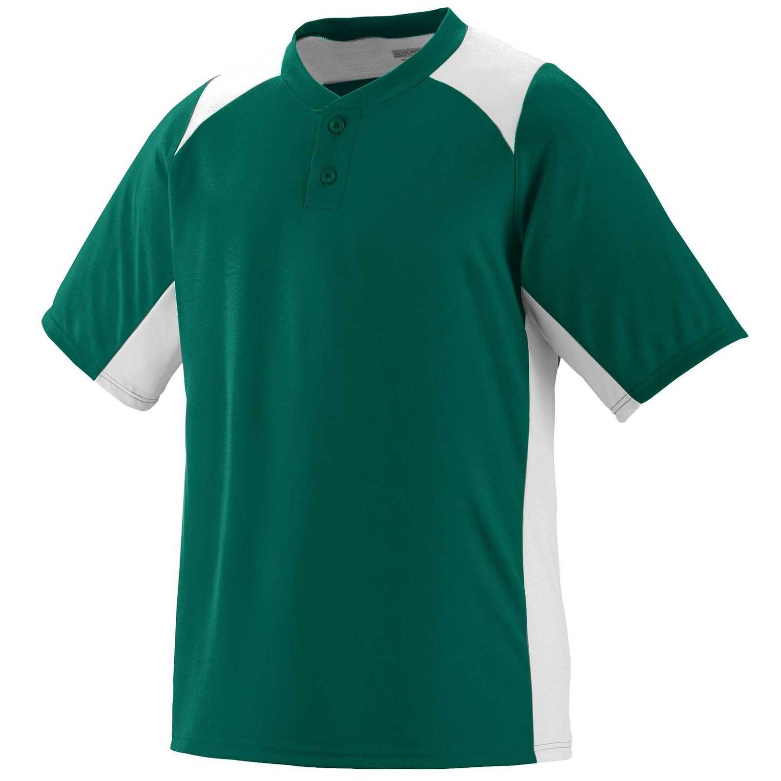 Augusta 1521 Gamer Jersey - Youth - Dark Green White - HIT a Double