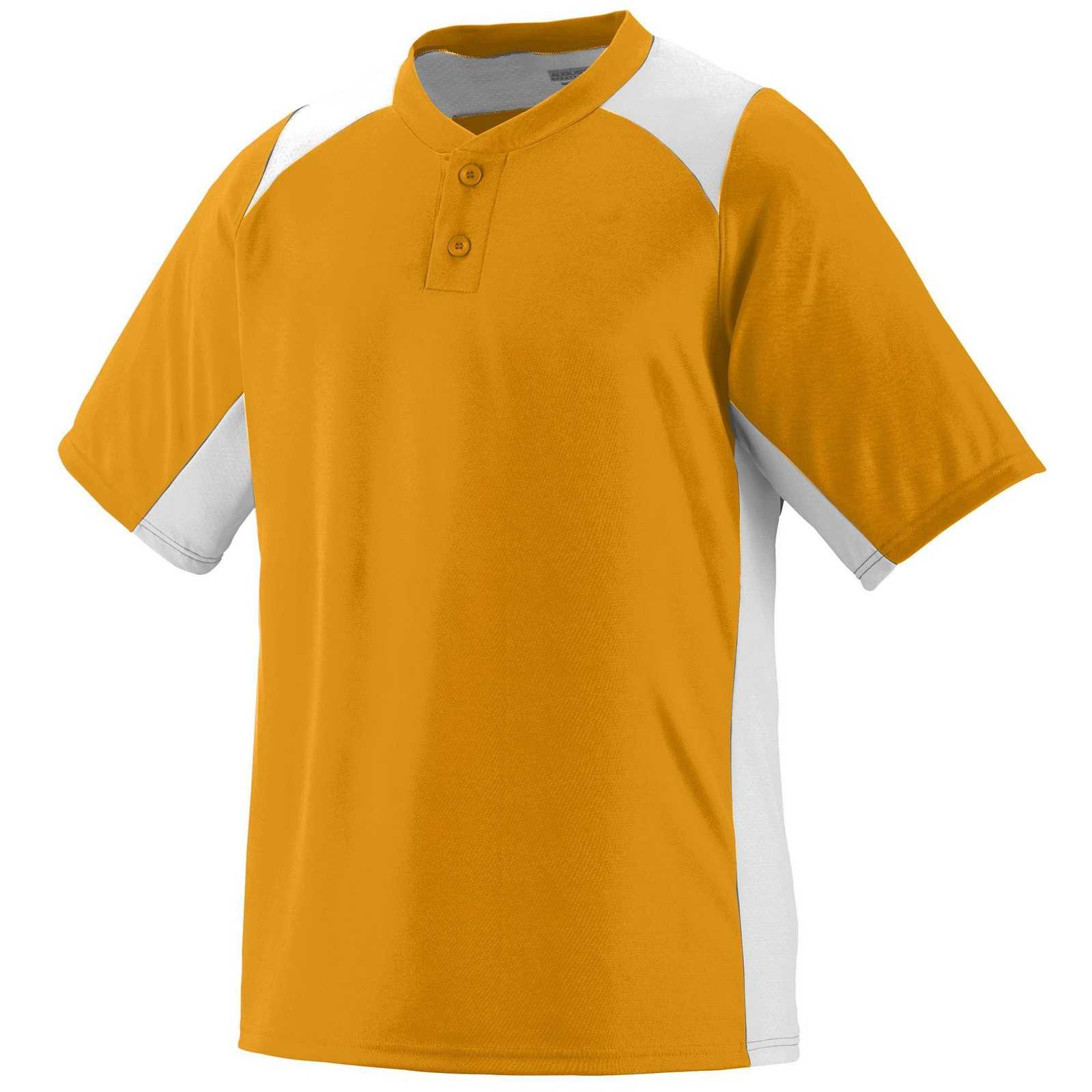 Augusta 1521 Gamer Jersey - Youth - Gold White - HIT a Double