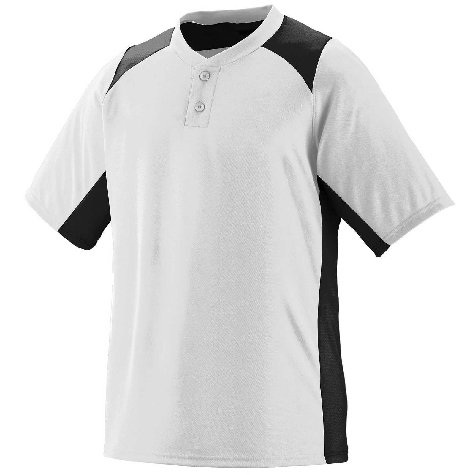 Augusta 1521 Gamer Jersey - Youth - White Black - HIT a Double